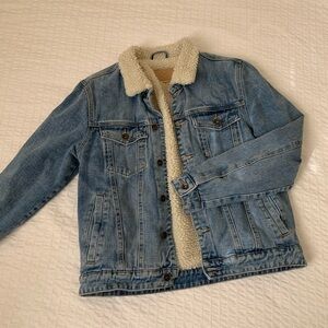 Sherpa Denim Jacket Mens M